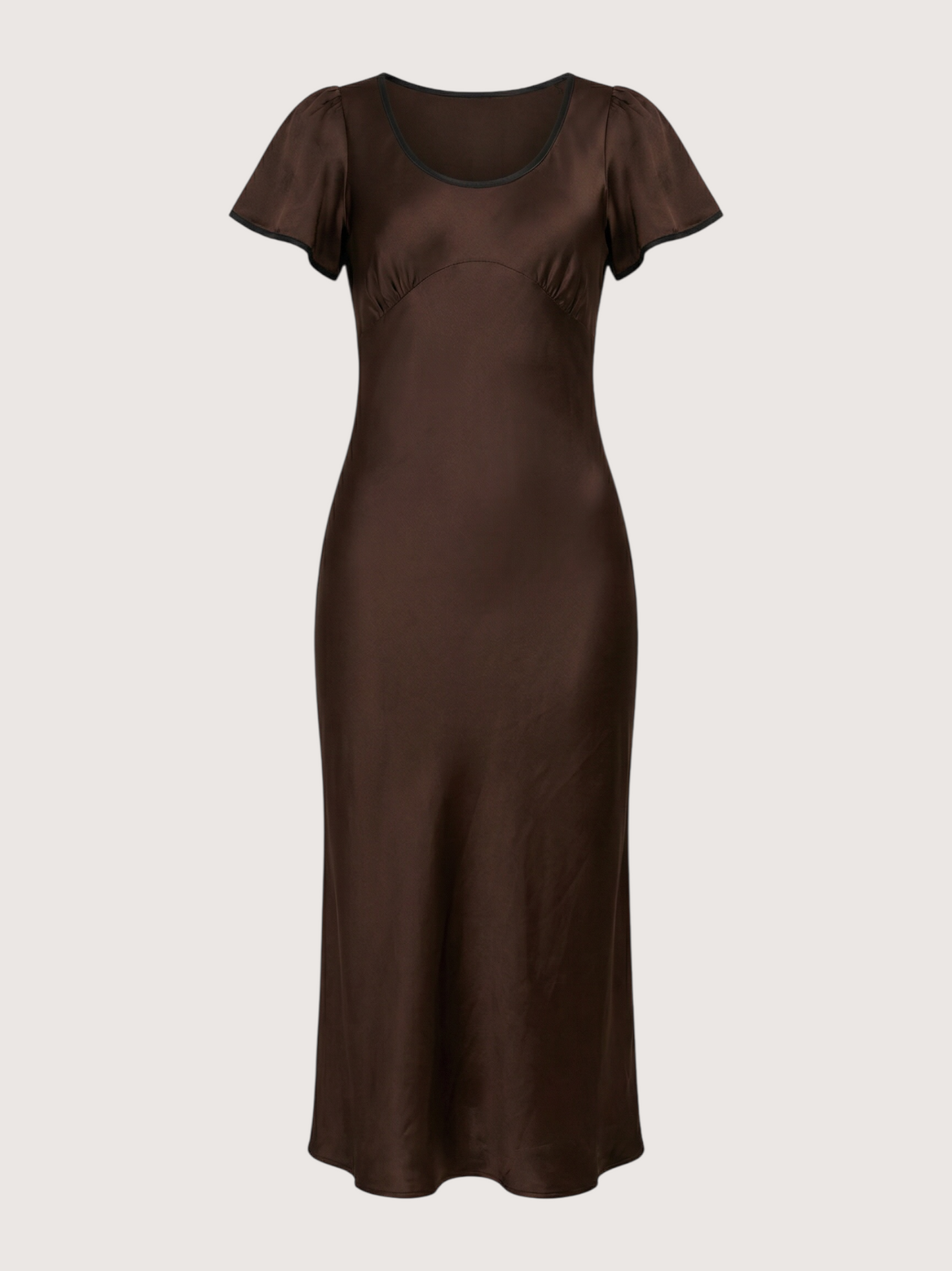 Crushed Satin Slip Dress
