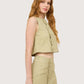 Scallop Trim Top | Sage