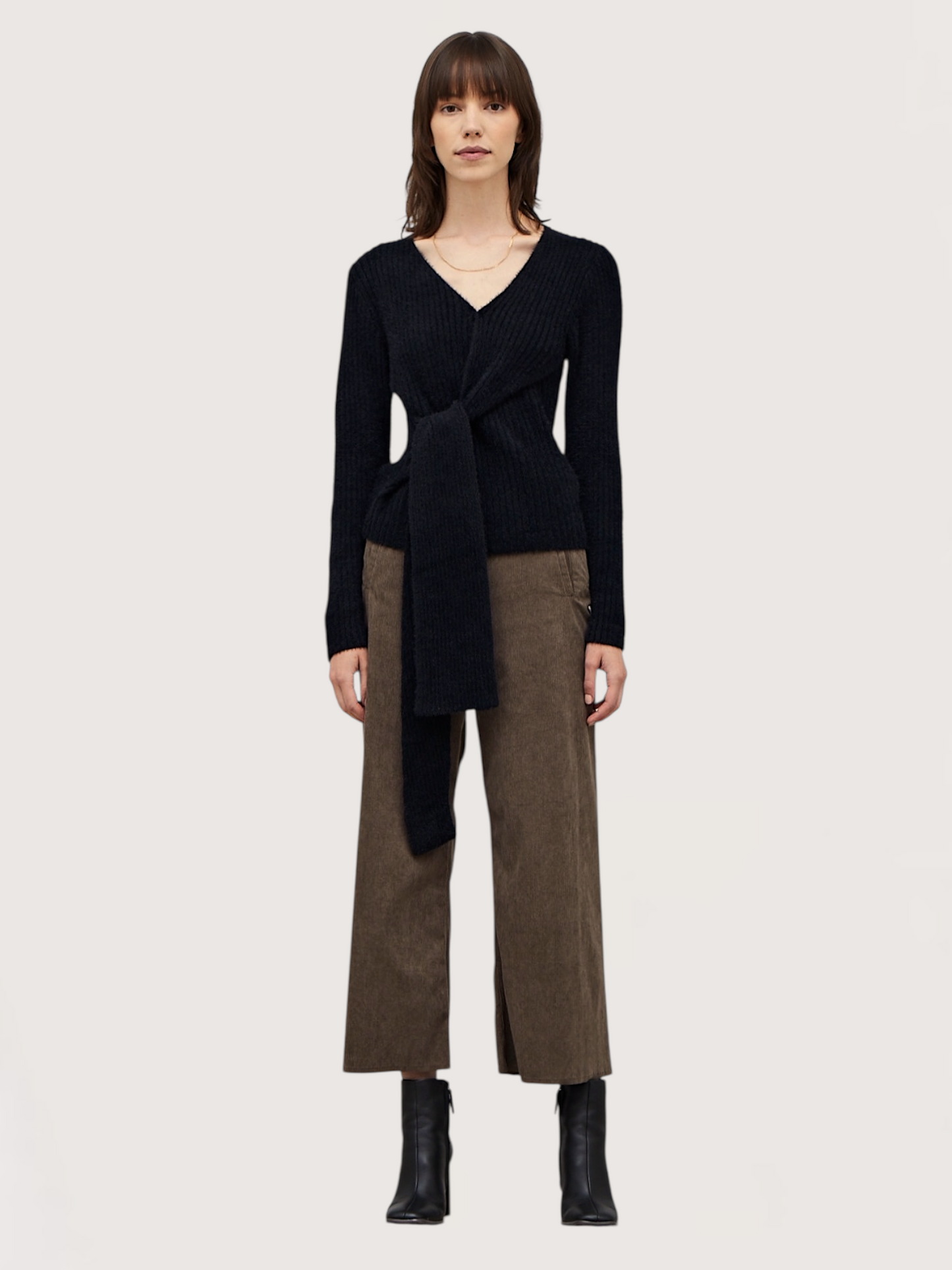 Side Tie Knit Sweater