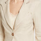Raw Edge Linen Blazer