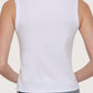 Lily Button Front Top | White
