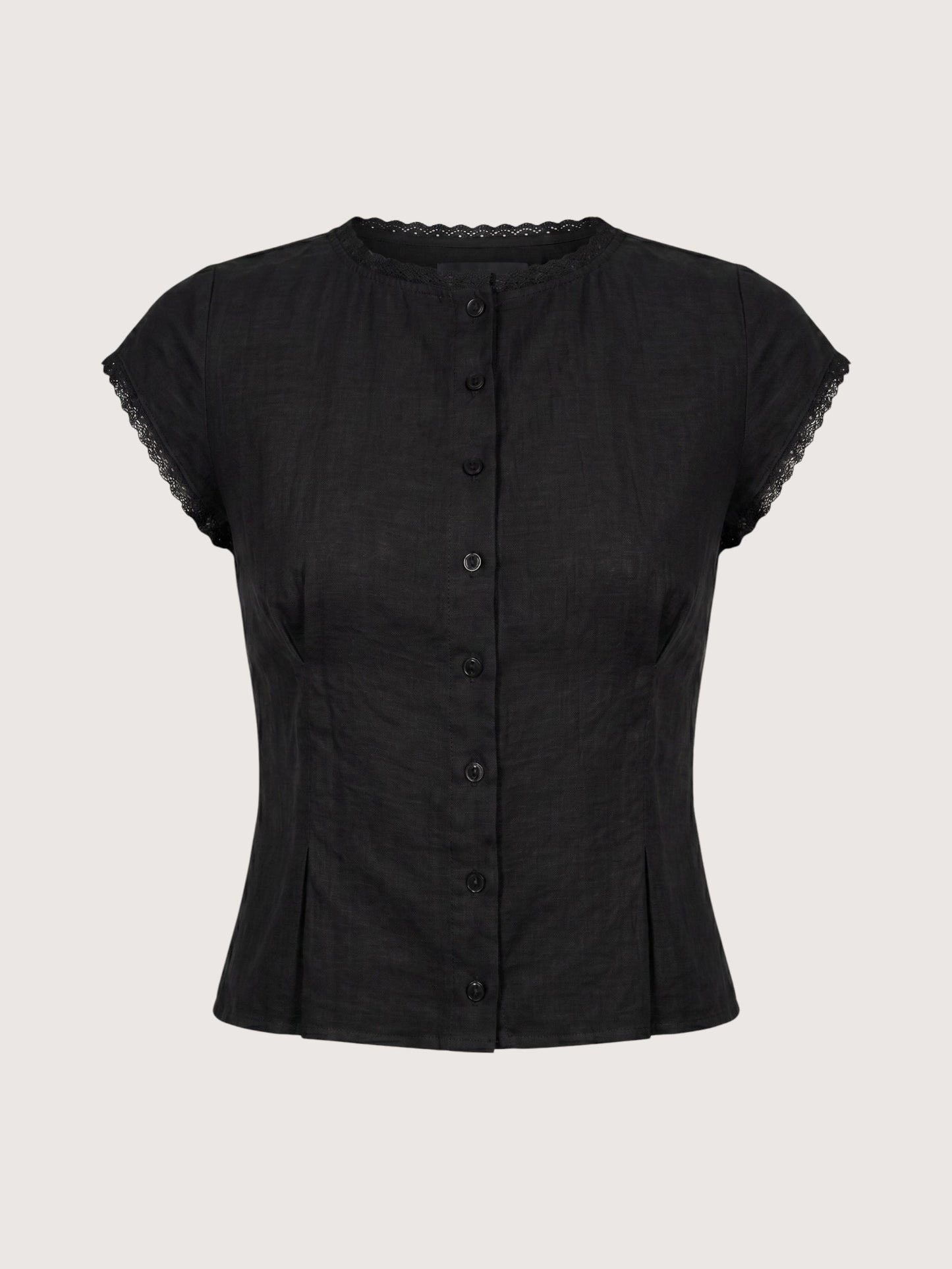 Pintuck Blouse | Black