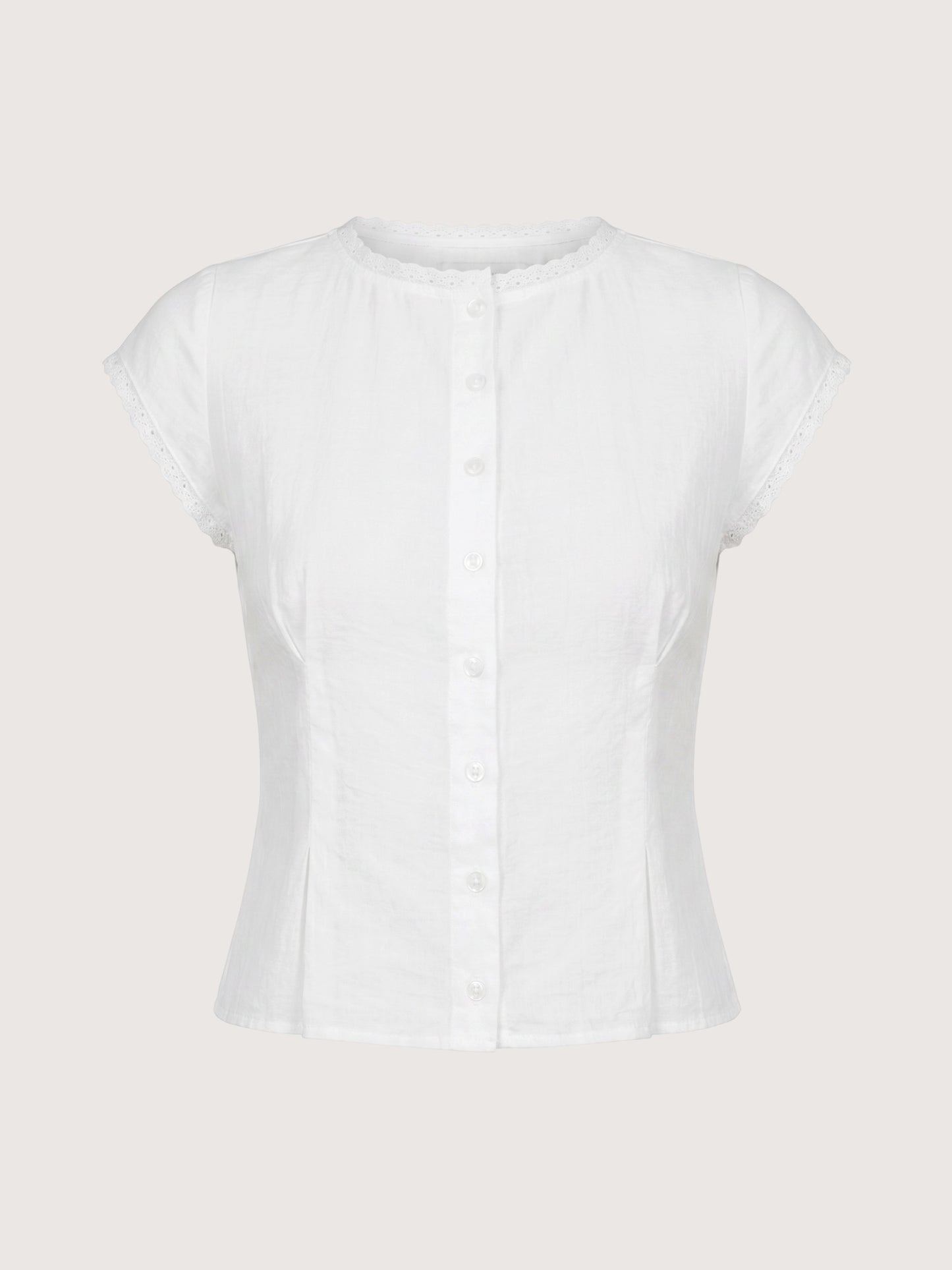 Pintuck Blouse | White