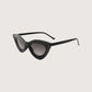 Slim Cat Eye Sunglasses | Black