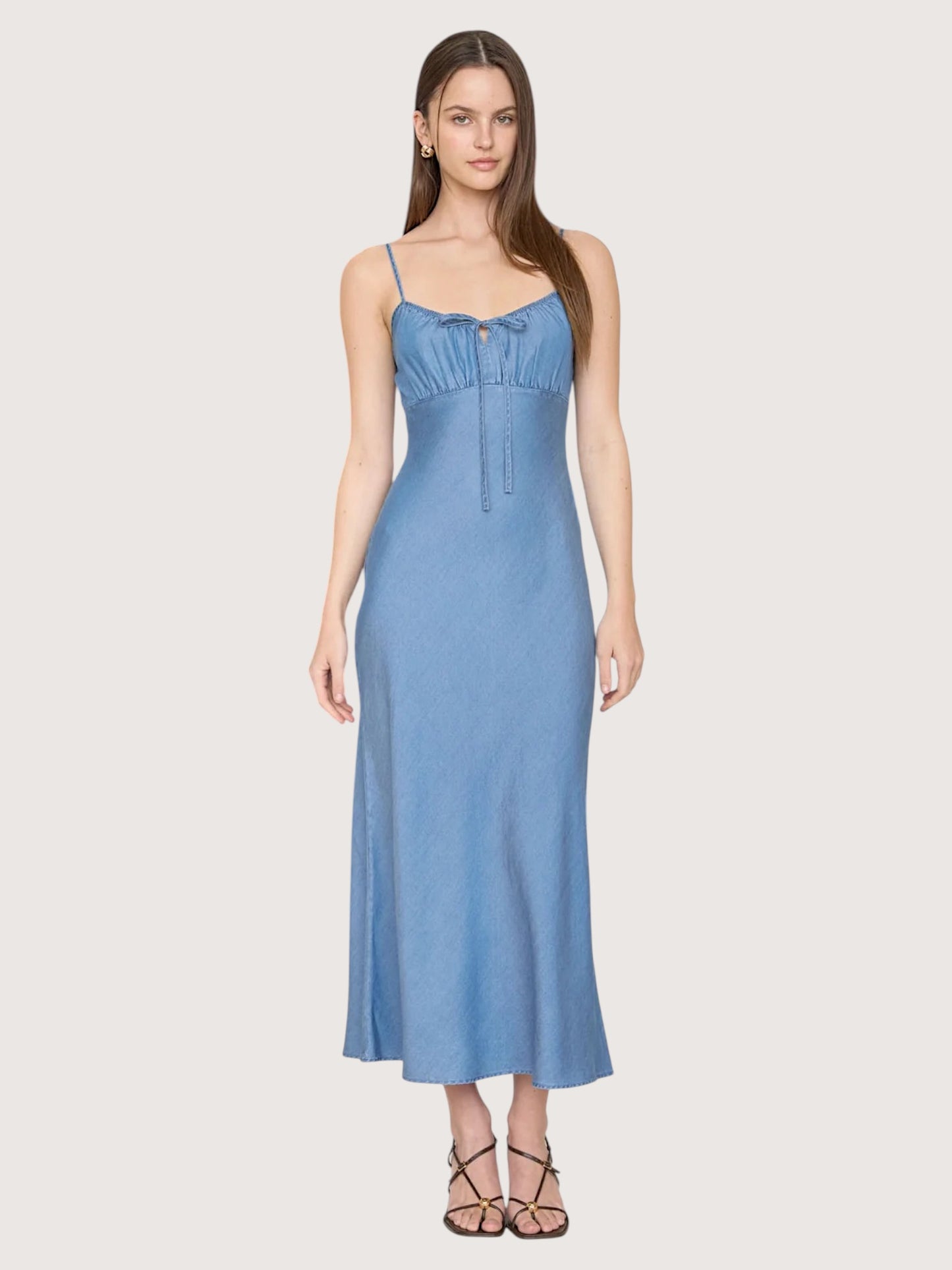 Chambray Midi Dress