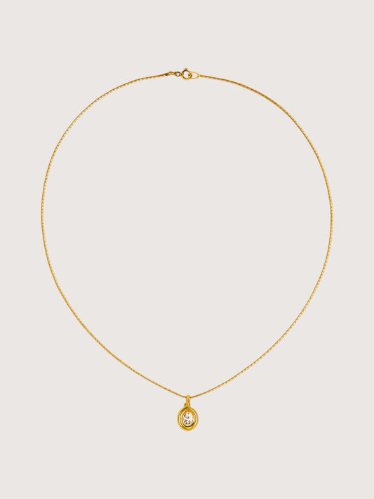 Petit Oval Gem Necklace