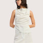 Romy Striped Draped Top