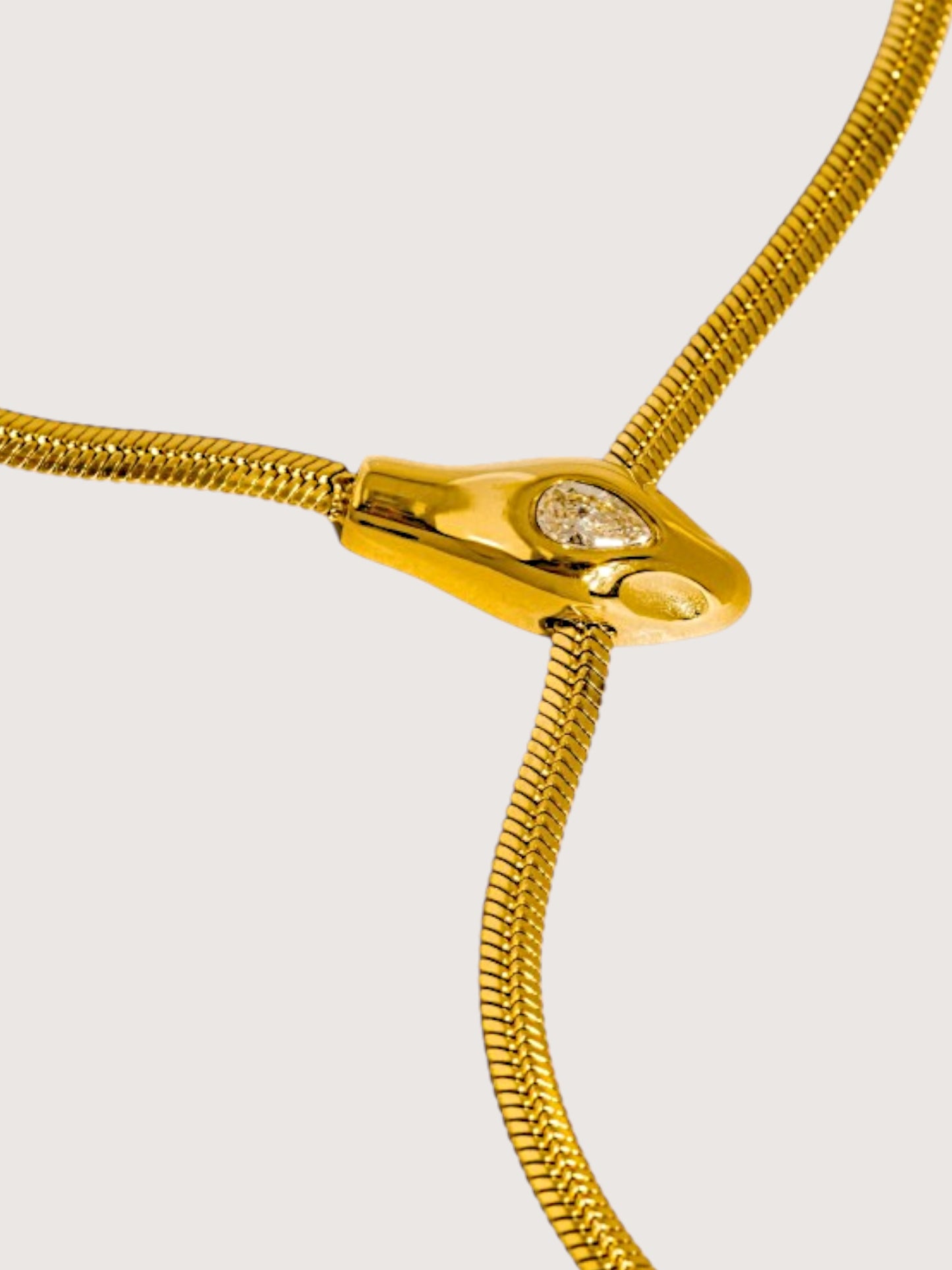 Serpent Lariat Necklace