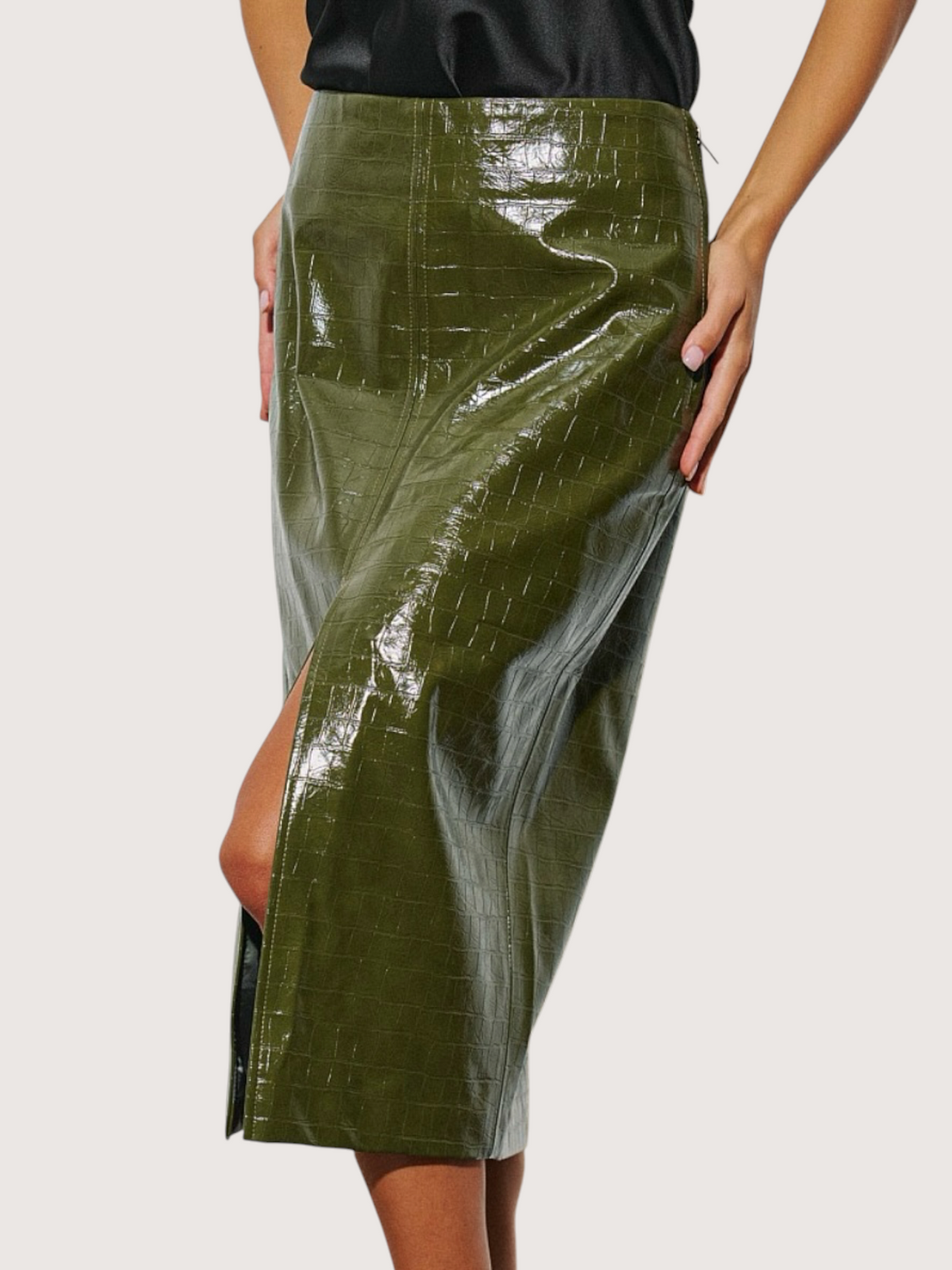 Leather Pencil Skirt