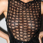 Netted Sequin Shift Dress
