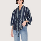 Monette Striped Button Up