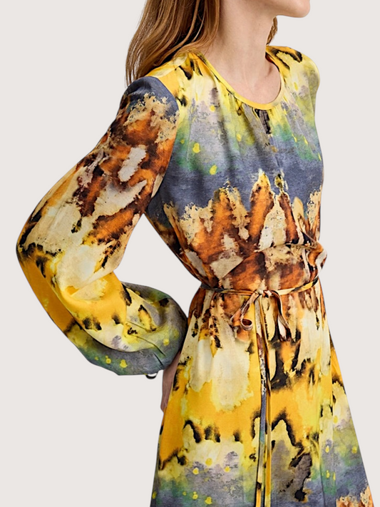 Abstract Watercolor Dress