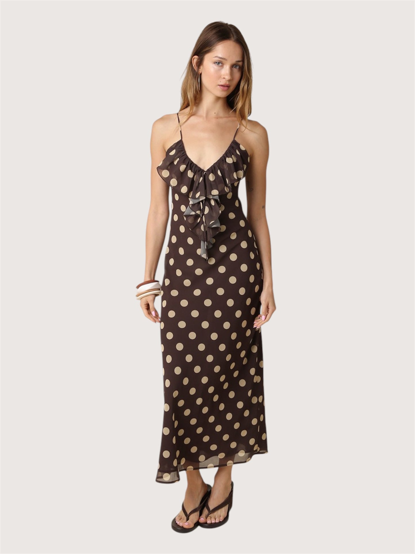 Polka Dot Ruffle Dress