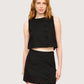 Scallop Trim Skort | Black