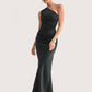 Sable Asymmetrical Maxi Dress
