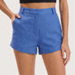 Cora Linen Short | Blue