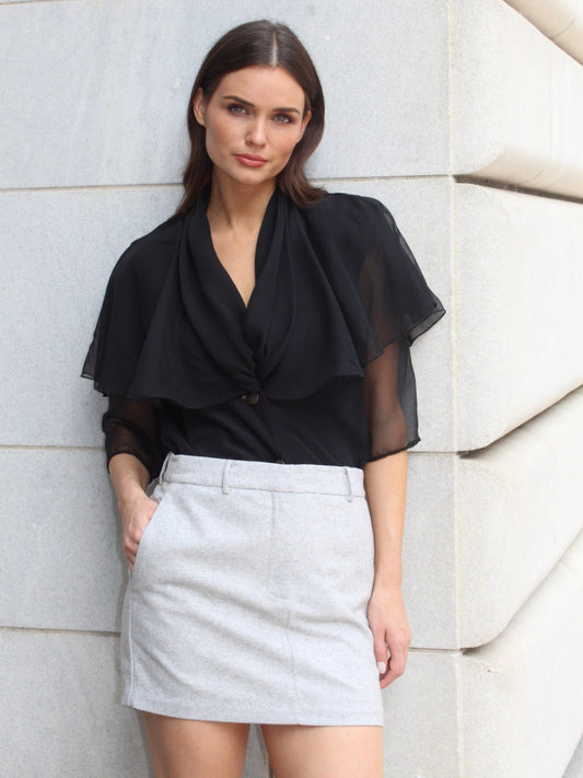 Katie Flutter Sleeve Blouse