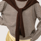 Detachable Shawl Sweater