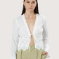 Embroidered Bell Sleeve Blouse