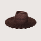 Wide Brim Straw Hat | Brown