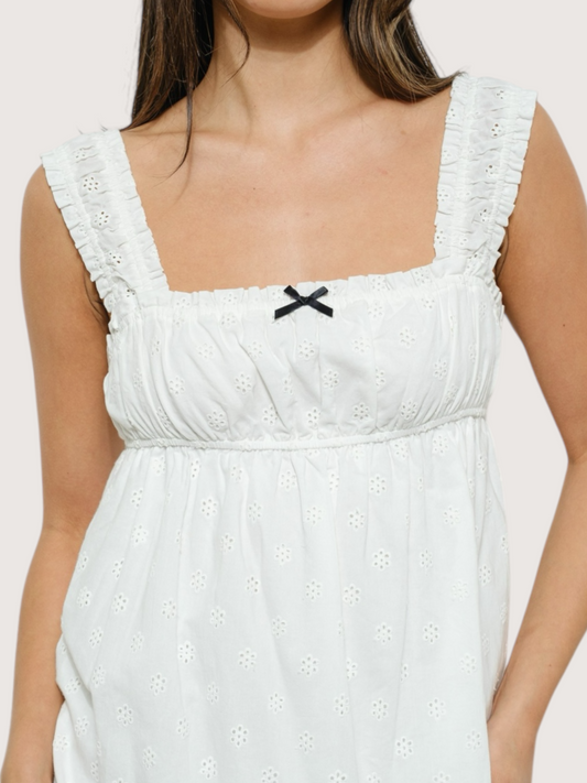 Eyelet Babydoll Dress