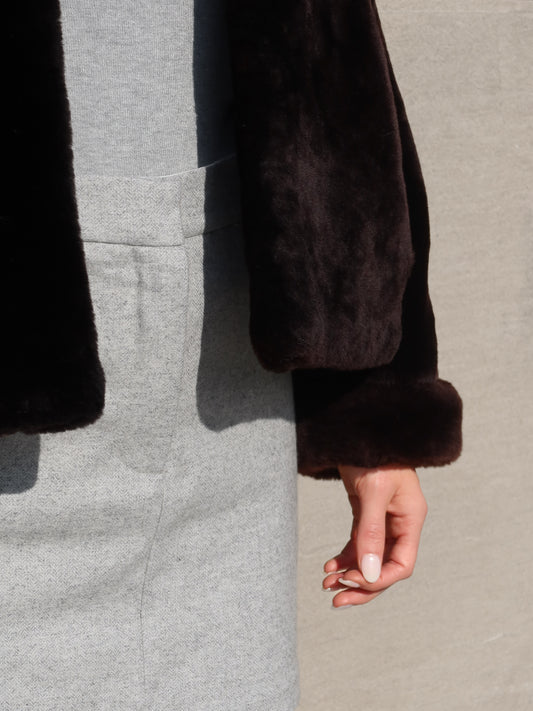 Erin Cuffed Fur Coat