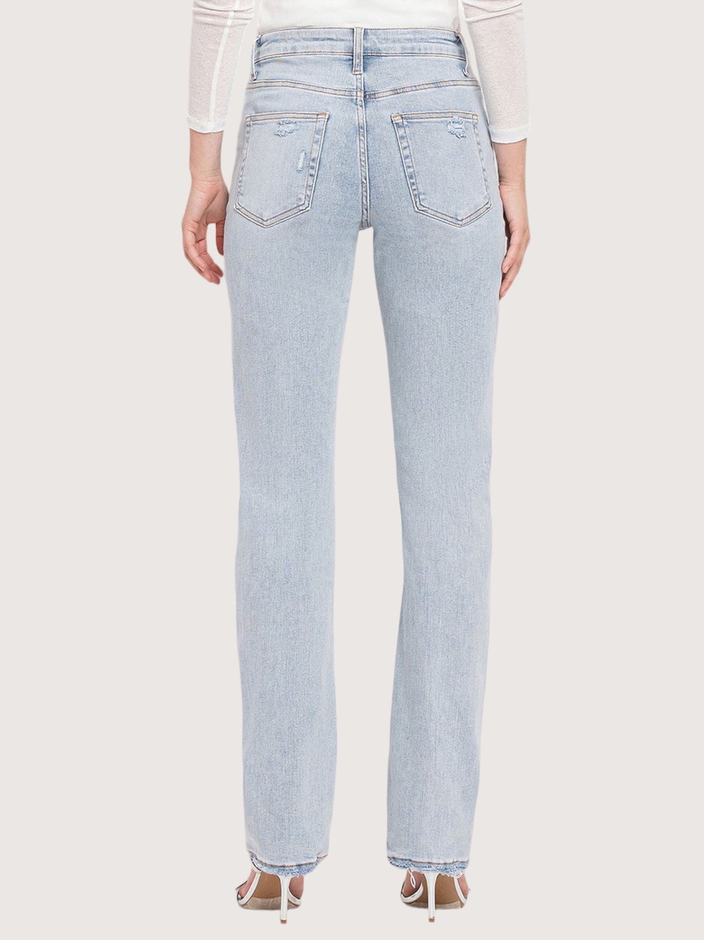 Super High Rise Straight Denim