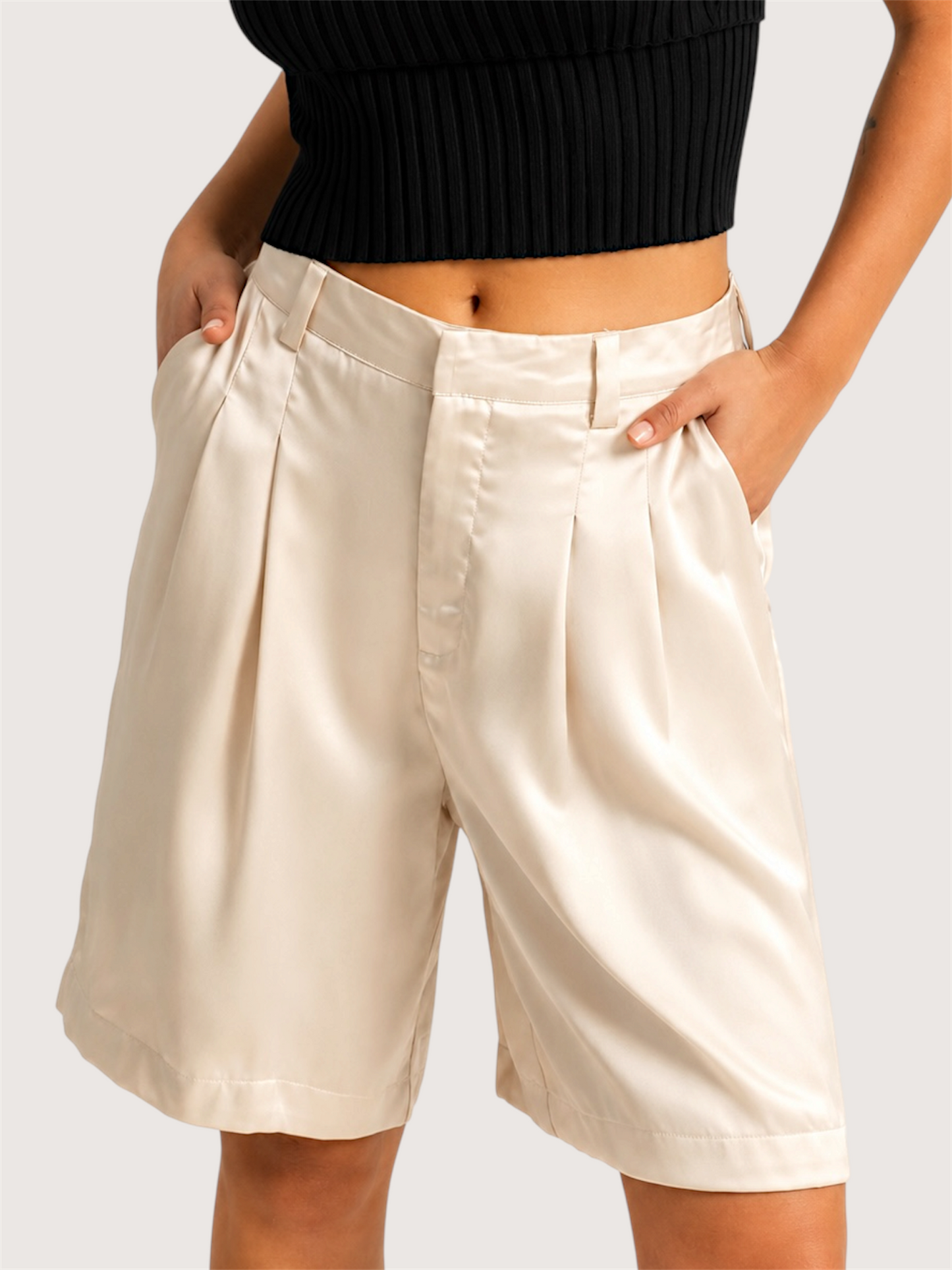 Satin Bermuda Short