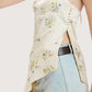Asymmetric Floral Top