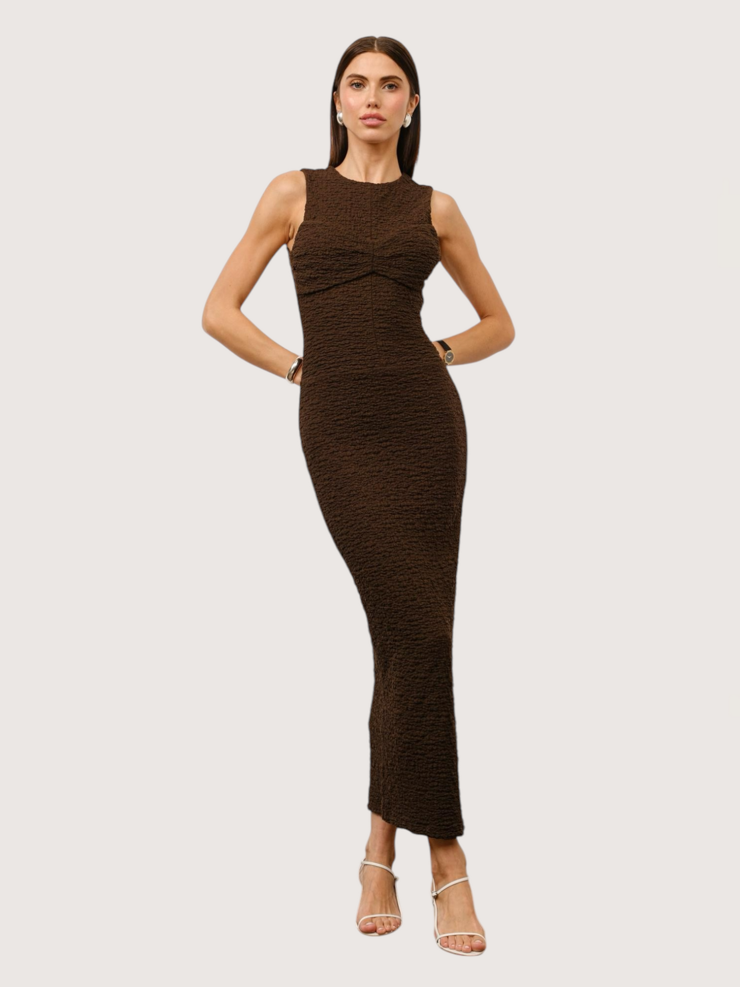 Textured Maxi Dress