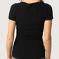 Boatneck Tee Shirt | Black
