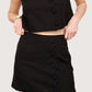 Scallop Trim Skort | Black