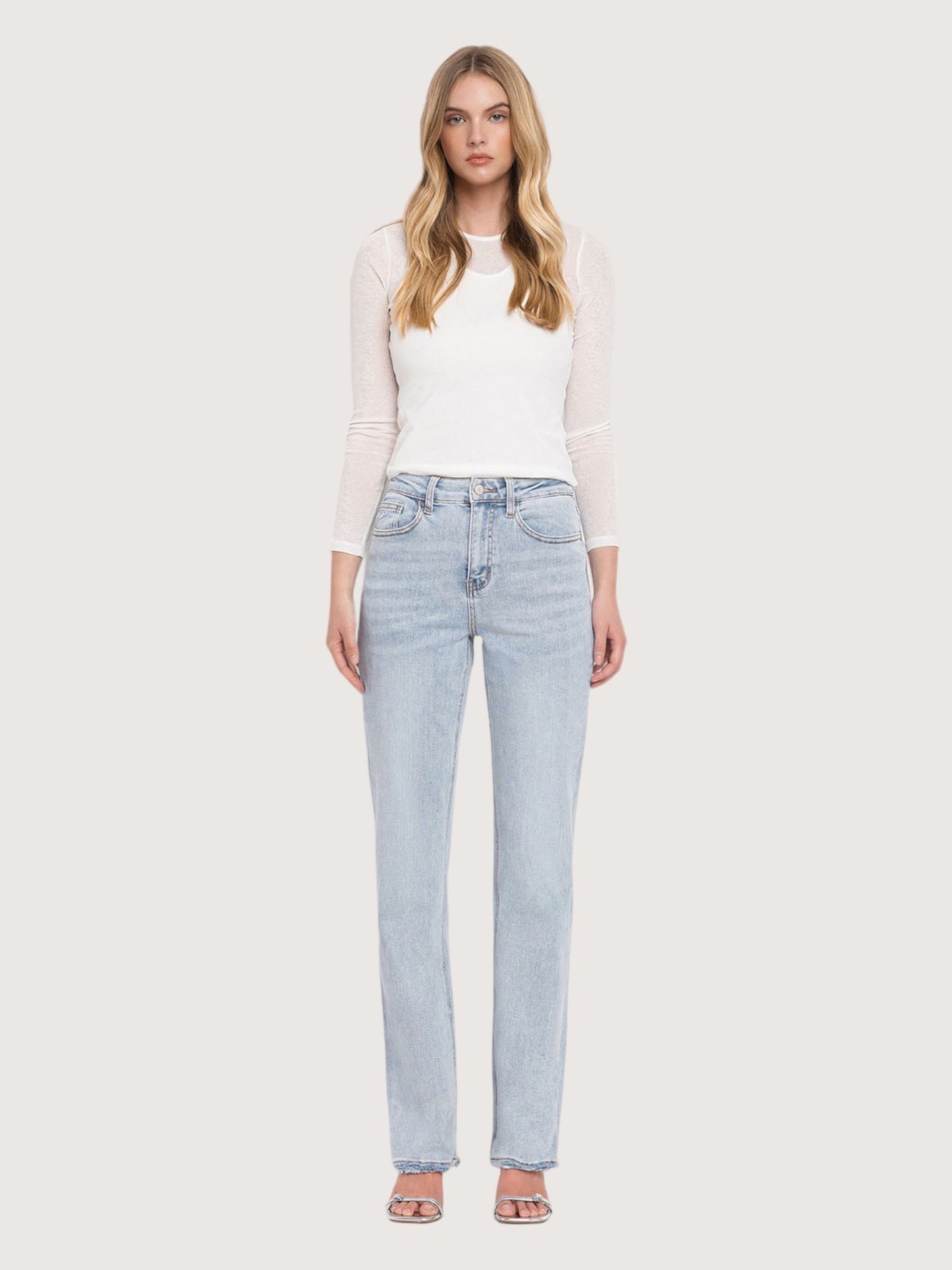 Super High Rise Straight Denim