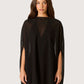 Sheer Poncho Tunic | Black