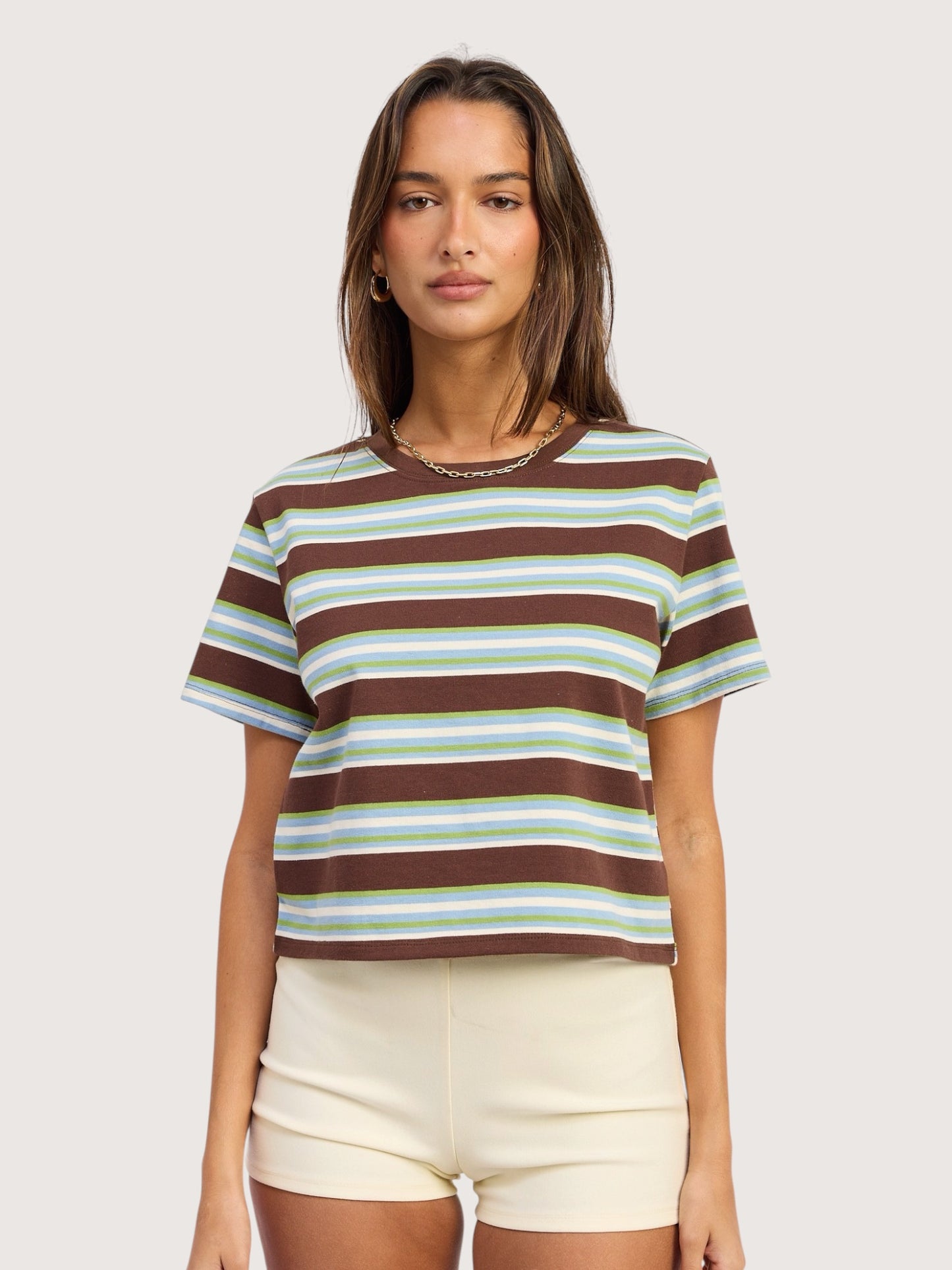 Striped Boxy Tee