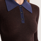 Knit Polo Mini Dress