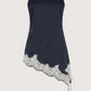 Strapless Lace Trim Top