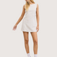 Side Ring Mini Dress | White