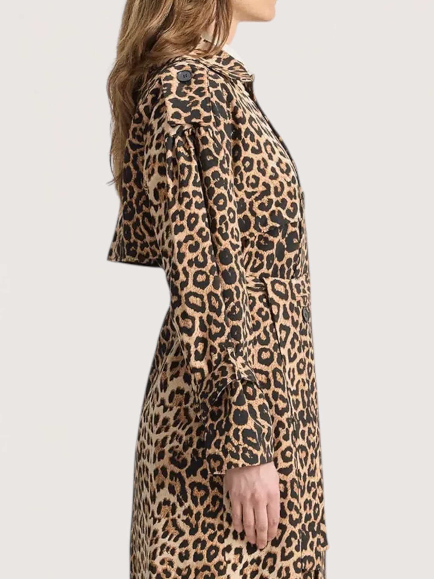 Leopard Trench Coat