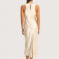Satin Midi Dress | Ivory