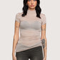 Sheer Mock Neck Top