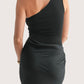 Sable Asymmetrical Maxi Dress