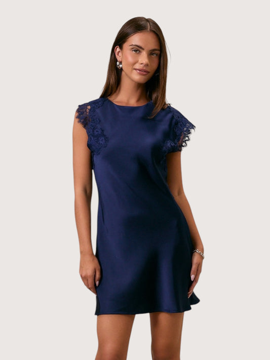 Lace Cap Sleeve Dress