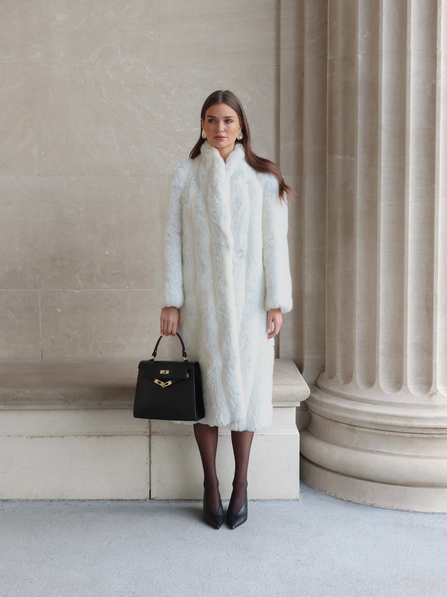 Jewel Plush Fur Coat