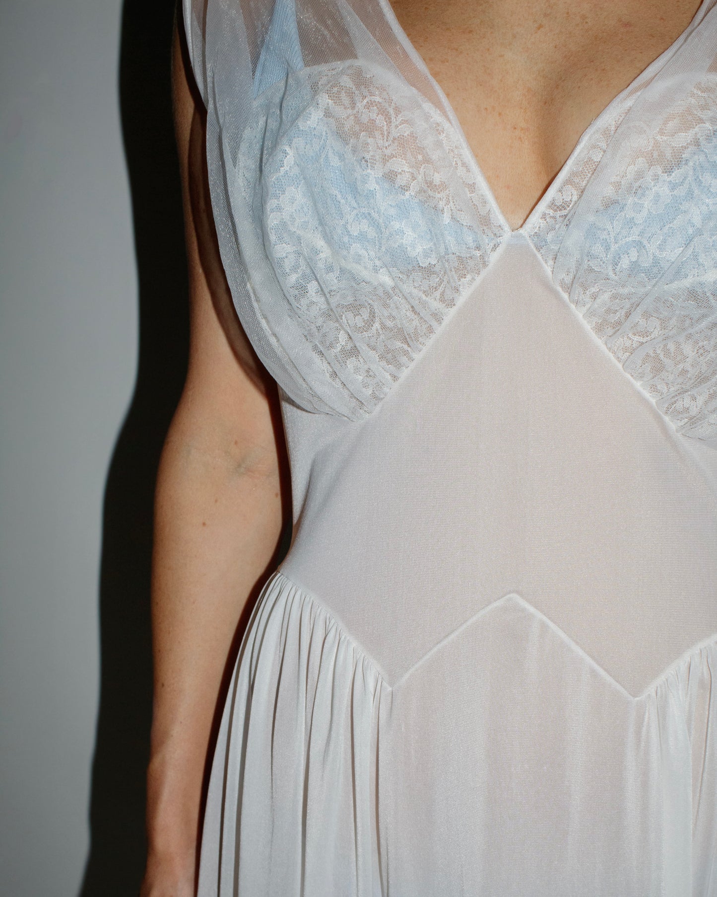 VINTAGE Sheer Lace Slip Dress