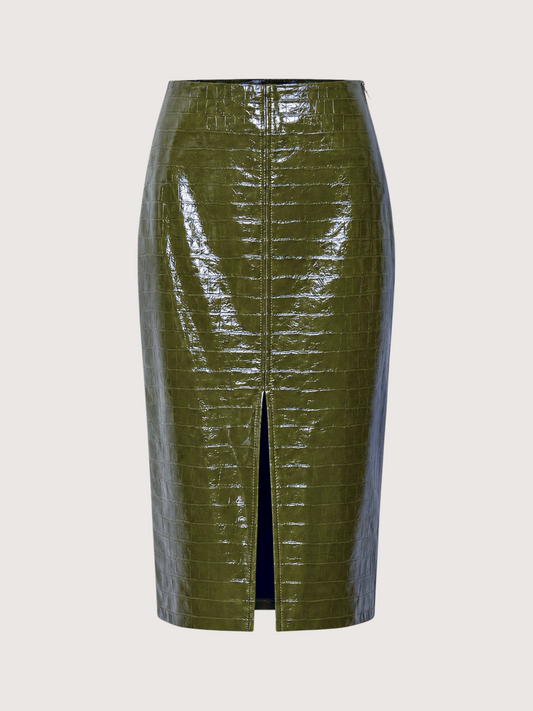 Leather Pencil Skirt