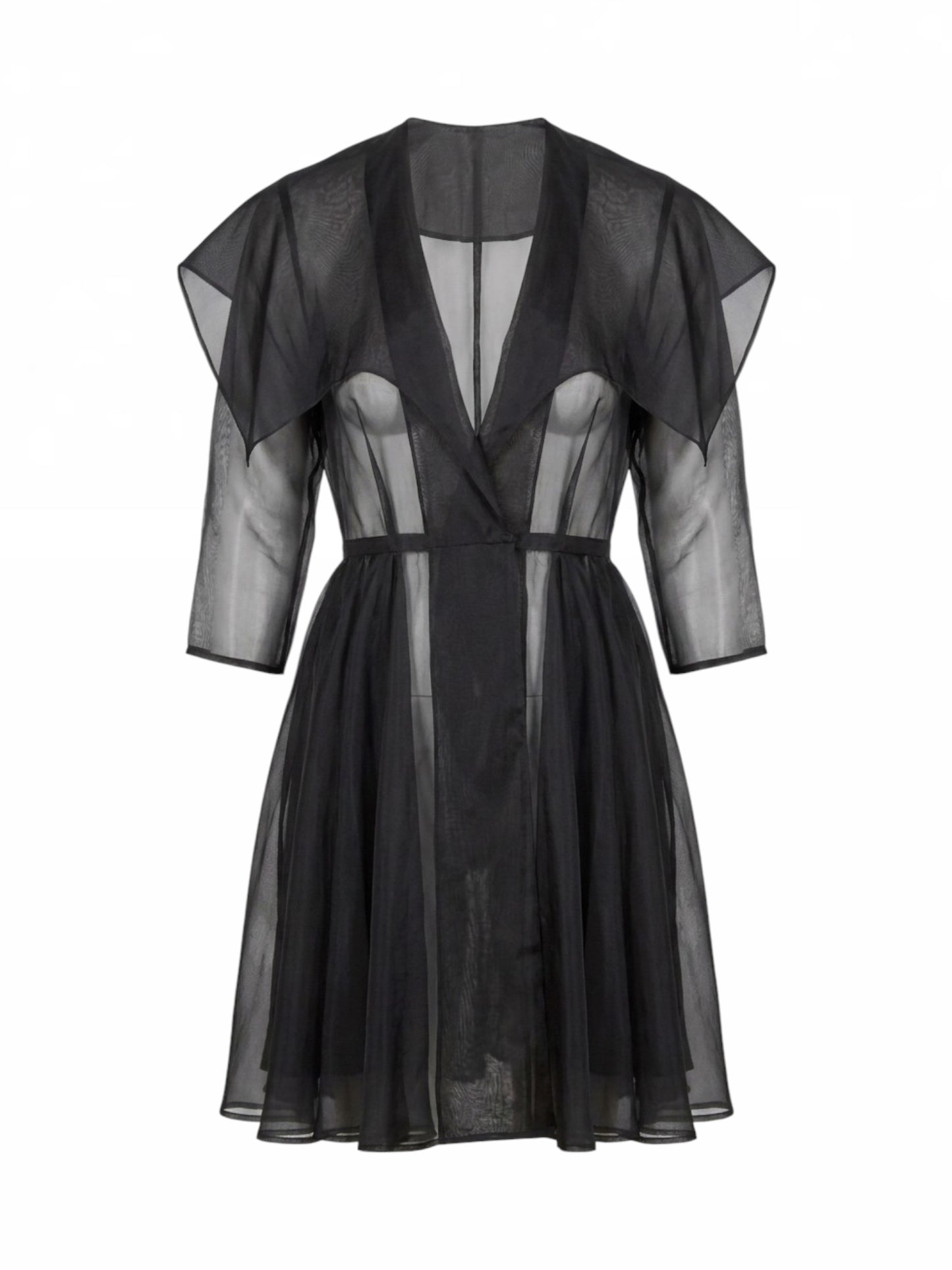 VINTAGE Wide Collar Overcoat