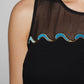 VINTAGE Velvet Waves Shift Dress