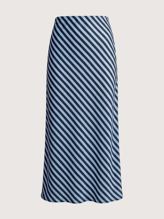 Polly Striped Midi Skirt