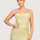 Cowl Neck Striped Tank | Green